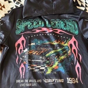Black Speed Legend Graphic Hoodie